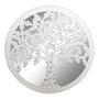 DKD Home Decor Figurine Décorative Miroir Arbre en Bois de Manguier (60 x 2 x 60 cm)