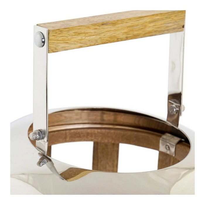 Lanterne DKD Home Decor Argent Bois Métal (22 x 22 x 32 cm)