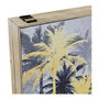 Boîte Décorative DKD Home Decor Noir Doré Bois MDF Palmiers Tropical Compteur (2 Unités)