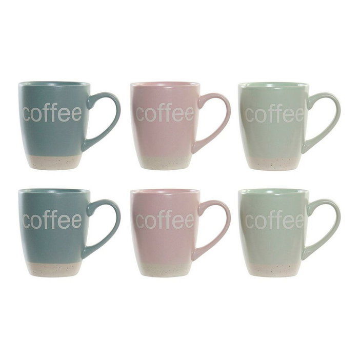 Tasse mug DKD Home Decor Multicouleur Bleu Rose Bois d'hévéa Vert Grès 160 ml (3 Unités) (7 pcs) Tasse mug DKD Home Decor Multicouleur Bleu Rose Bois d'hévéa Vert Grès 160 ml (3 Unités) (7 pcs)