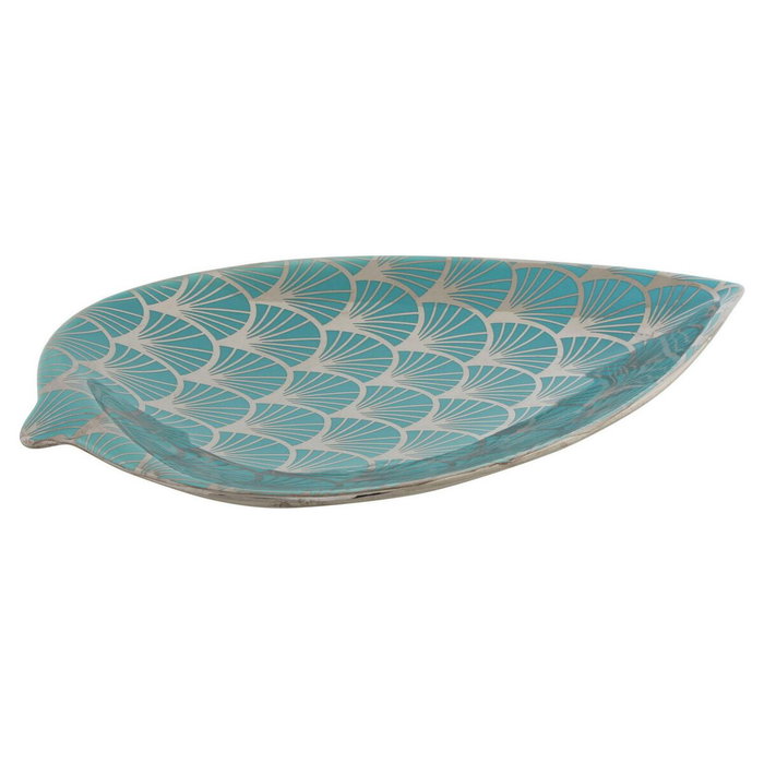 Centre de Table DKD Home Decor Turquoise Porcelaine 27,5 x 16 x 3 cm Centre de Table DKD Home Decor Turquoise Porcelaine 27,5 x 16 x 3 cm