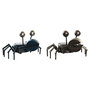 Horloge de table DKD Home Decor Bleu Argenté Animal Vintage Crabe (2 Unités)