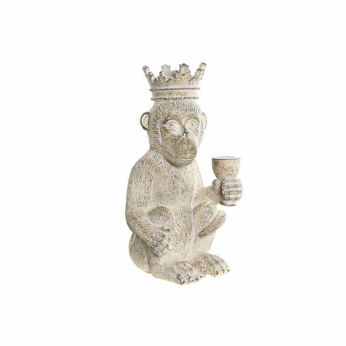Figurine Décorative DKD Home Decor Blanc Singe Tropical Décapé 16 x 15 x 30 cm Figurine Décorative DKD Home Decor Blanc Singe Tropical Décapé 16 x 15 x 30 cm