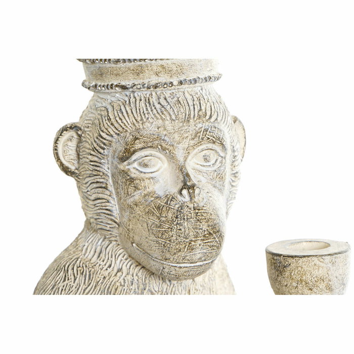 Figurine Décorative DKD Home Decor Blanc Singe Tropical Décapé 16 x 15 x 30 cm Figurine Décorative DKD Home Decor Blanc Singe Tropical Décapé 16 x 15 x 30 cm