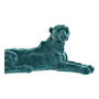 Figurine Décorative DKD Home Decor Vert Rose Lion 26,5 x 9 x 11 cm (2 Unités) (2 Pièces)
