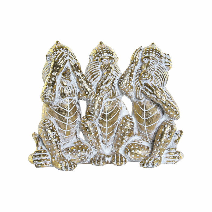 Figurine Décorative DKD Home Decor Doré Tropical Singes Décapé 21 x 11 x 16,2 cm Figurine Décorative DKD Home Decor Doré Tropical Singes Décapé 21 x 11 x 16,2 cm