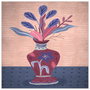 DKD Home Decor Toile de décoration Vase Scandinave (Lot de 2 pièces)