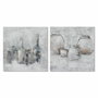 DKD Home Decor Toile Pin Toile 100 x 2,8 x 100 cm