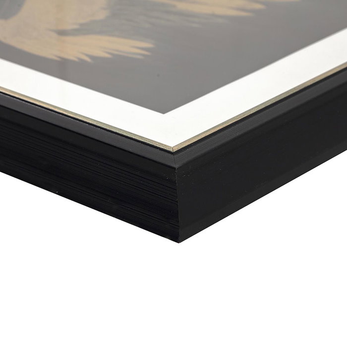 DKD Home Decor Cadre Néoclassique Noir et Doré 63 x 3,5 x 53 cm