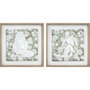 DKD Home Decor Toile Verre Bois MDF 42 x 3 x 42 cm