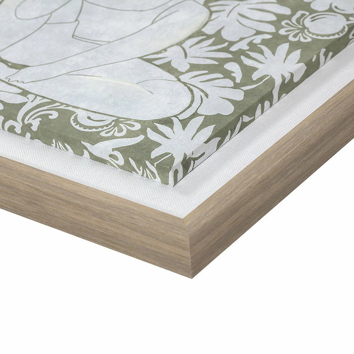 DKD Home Decor Toile Verre Bois MDF 42 x 3 x 42 cm DKD Home Decor Toile Verre Bois MDF 42 x 3 x 42 cm