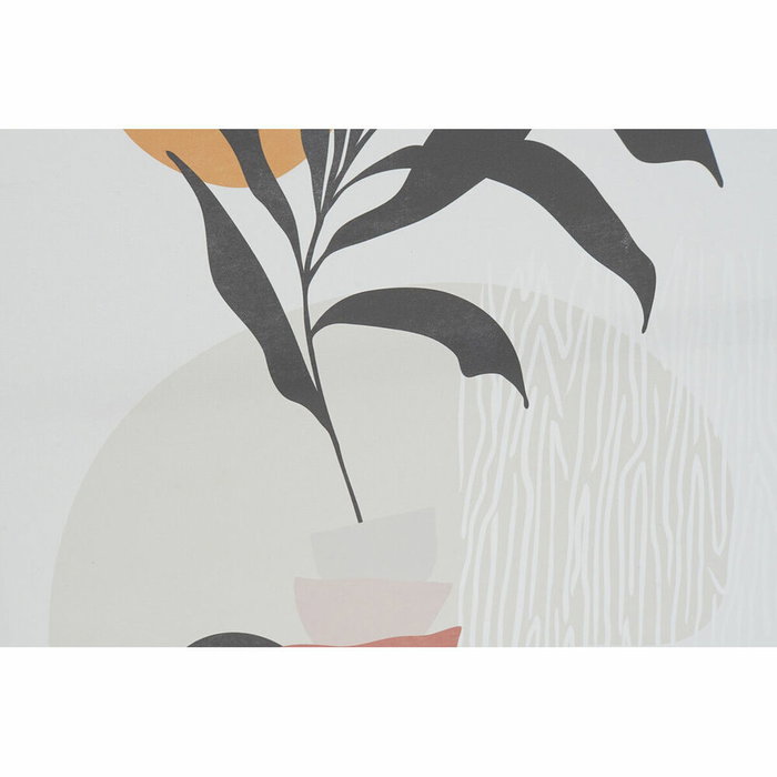 DKD Home Decor Toile Scandinave Feuilles 6 Pièces 40 x 2,8 x 60 cm