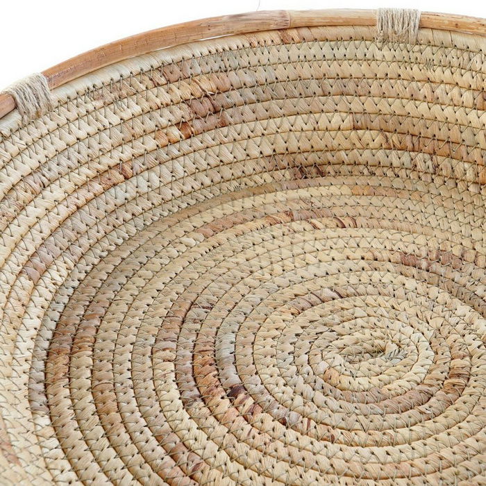 Centre de Table DKD Home Decor Marron Joncs 42 x 42 x 8 cm