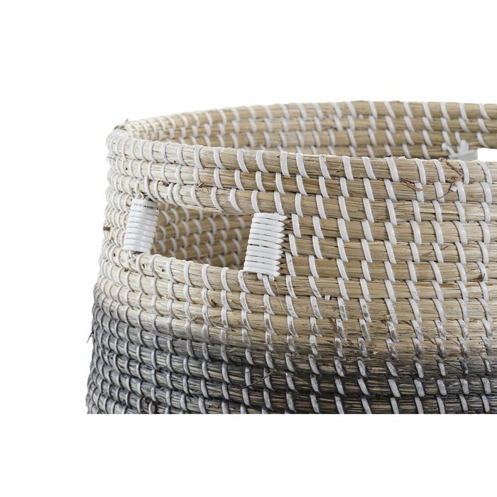 Set de basket DKD Home Decor Gris Naturel Herbier marin (3 Pièces) Set de basket DKD Home Decor Gris Naturel Herbier marin (3 Pièces)
