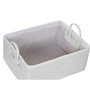 Panier Multi-usages DKD Home Decor Blanc Noir polypropylène 45 x 34 x 49 cm 4 Kg