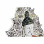 DKD Home Decor Décoration murale Buda Oriental Bleu Rouge Doré (3 Pièces)