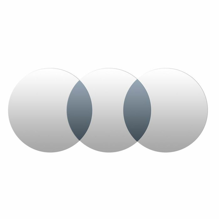 Miroir mural DKD Home Decor Noir Moderne Cercles 118,5 x 2 x 50 cm Miroir mural DKD Home Decor Noir Moderne Cercles 118,5 x 2 x 50 cm