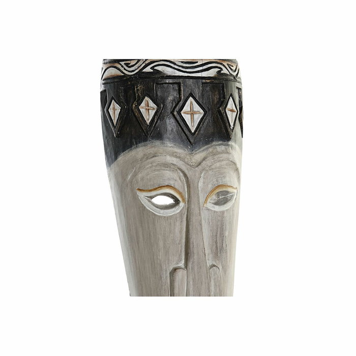 DKD Home Decor Figurine Décorative Masque en Bambou et Fer (19 x 10 x 78 cm)