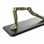 DKD Home Decor Figurine Décorative Yoga Indien Noir Doré (3 Unités)