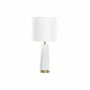 Lampe de bureau DKD Home Decor 8424001847242 33 x 33 x 67 cm Céramique Doré Métal Blanc 220 V 50 W