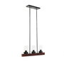 Suspension DKD Home Decor Verre Noir Marron Aluminium (50 x 8 x 21 cm)