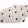 Banquette DKD Home Decor Beige Lin Bois MDF (122 x 47 x 43 cm)