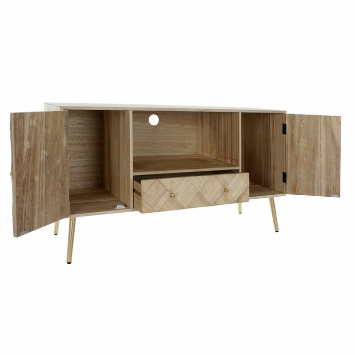 Meubles de télévision DKD Home Decor 118 x 40 x 65 cm Métal Marron Clair Bois de paulownia Pin Meubles de télévision DKD Home Decor 118 x 40 x 65 cm Métal Marron Clair Bois de paulownia Pin