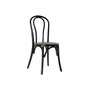 Chaise de Salle à Manger DKD Home Decor Noir Multicouleur 43 x 44 x 89 cm