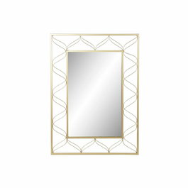 Miroir mural DKD Home Decor Doré 70,5 x 2 x 98 cm