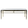 Table d'appoint DKD Home Decor Verre Acier Argent (110 x 60 x 40 cm)