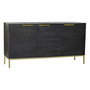 Buffet DKD Home Decor Noir Doré Bois de manguier 145 x 41 x 77 cm