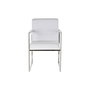 Chaise DKD Home Decor Polyester Acier Blanc (56 x 68 x 92 cm)