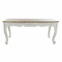 DKD Home Decor Table de Salle à Manger en Bois de Manguier Blanc