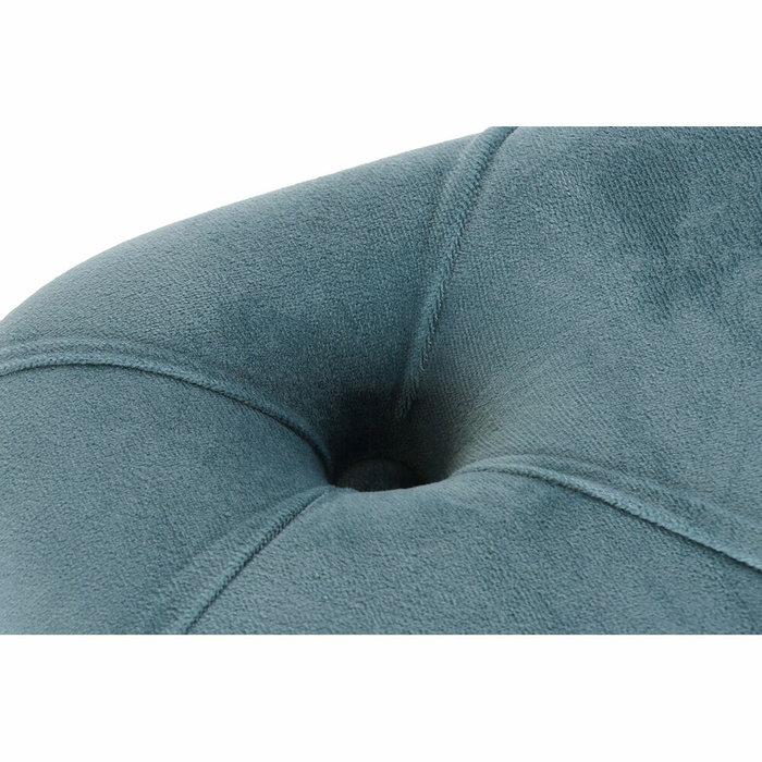 Banquette DKD Home Decor Bleu Polyester Velours Bois MDF (88 x 53 x 48 cm)