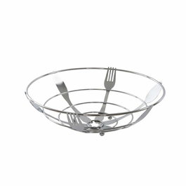 Coupe à fruits DKD Home Decor Argenté Métal Plastique