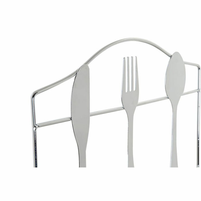 Pupitre DKD Home Decor Couverts Argenté Métal Plastique 23 x 15 x 22 cm
