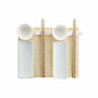 Set de sushi DKD Home Decor Bambou Grès Blanc Naturel Oriental 28,5 x 19,5 x 3,3 cm (9 Pièces) (28,5 x 19,5 x 3,3 cm)