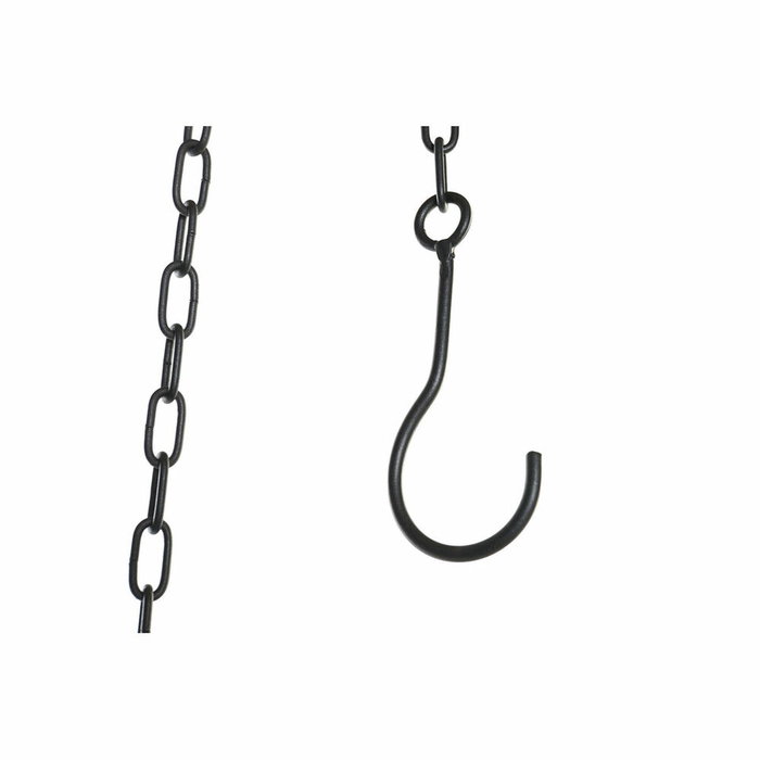 Bougeoir DKD Home Decor Noir Métal Verre 53 x 53 x 52 cm