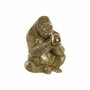 DKD Home Decor Figurine Décorative Gorille Dorée en Résine