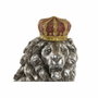 DKD Home Decor Figurine Décorative Lion Argenté Résine