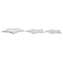 Centre de Table DKD Home Decor Blanc Bois 57 x 54 x 3 cm (3 Pièces)
