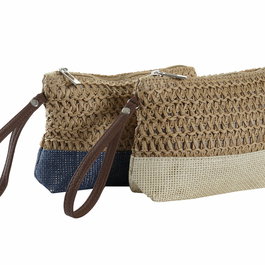 Trousse de toilette DKD Home Decor Fibre Jaune Bleu Blanc Rouge Beige (4 Unités)