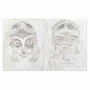 DKD Home Decor Toile Pin Toile 80 x 3,7 x 100 cm