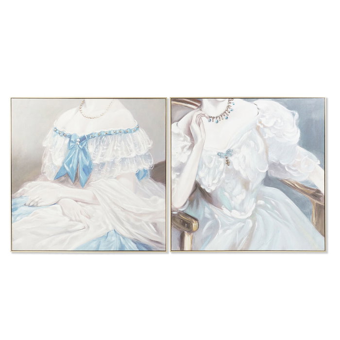 DKD Home Decor Toile Pin Toile 102 x 4,5 x 102 cm DKD Home Decor Toile Pin Toile 102 x 4,5 x 102 cm
