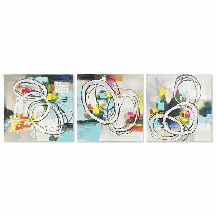 DKD Home Decor Toile Pin Abstrait Moderne 60 x 60 cm DKD Home Decor Toile Pin Abstrait Moderne 60 x 60 cm