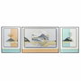 DKD Home Decor Jeu de 3 tableaux Aluminium Bois MDF 200 x 3 x 70 cm