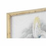 DKD Home Decor Cadre Colonial Perroquet en Verre, 50 x 2,8 x 70 cm (Lot de 2)