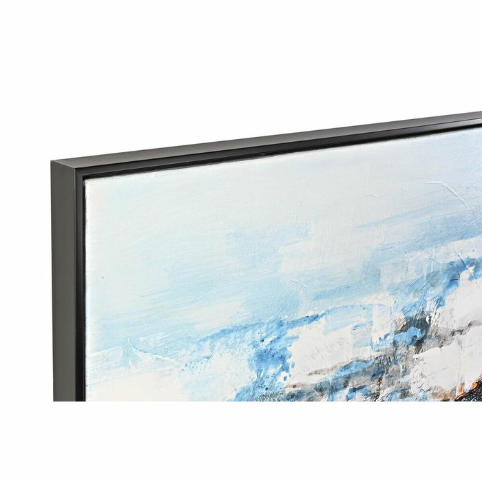 DKD Home Decor Toile Abstrait Moderne Bleu et Noir