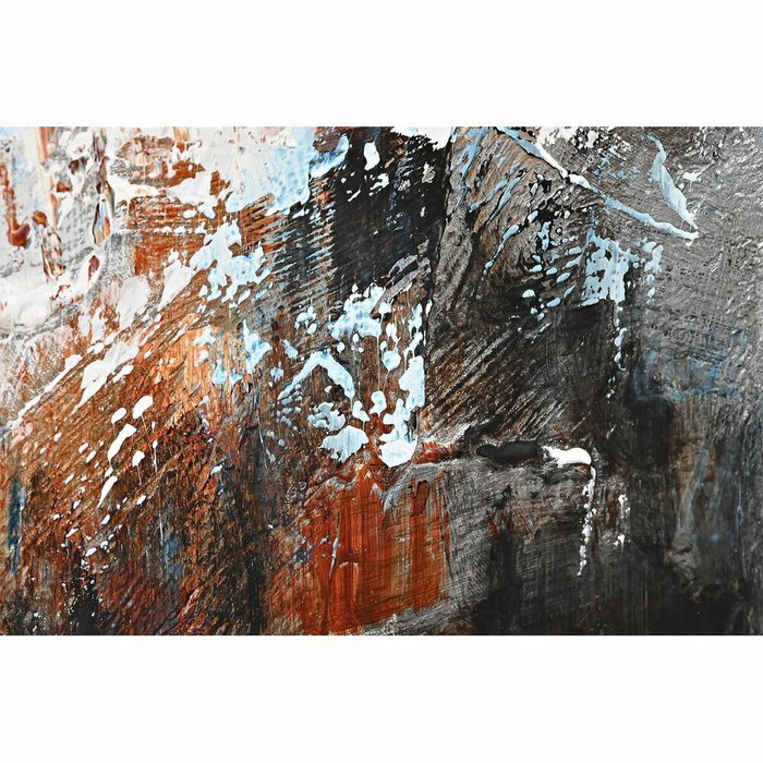 DKD Home Decor Toile Abstrait Moderne Bleu et Noir