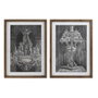 DKD Home Decor Cadre Néoclassique Verre Sapin 50 x 2 x 70 cm (2 Unités)
